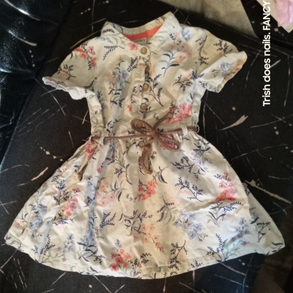 Carter girls dress with belt